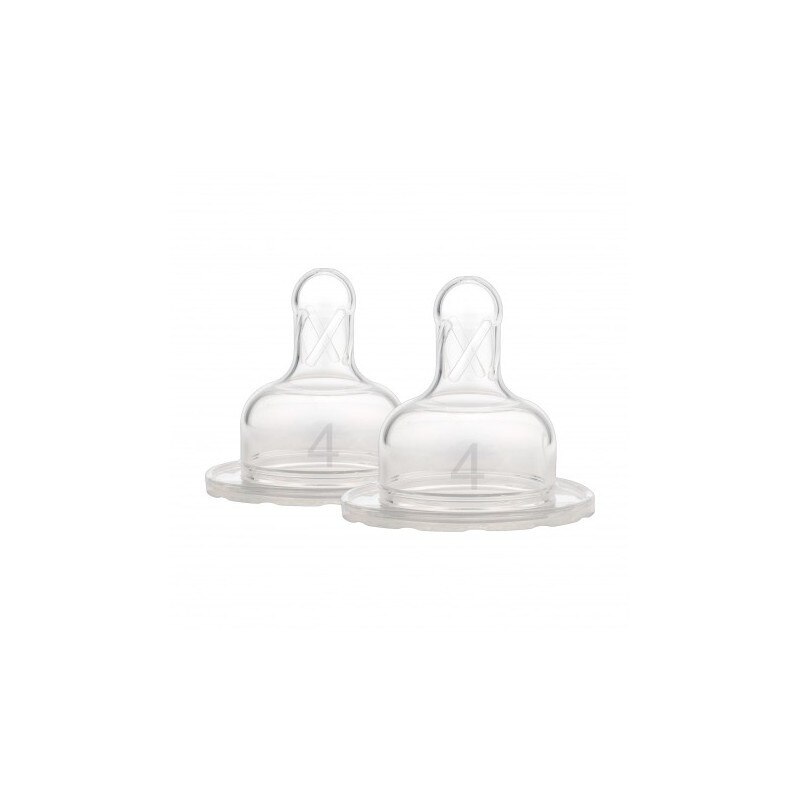 Dr. Brown’s Tétine Silicone Options+ Large Bouche Niveau 4 (9 Mois+) – Flux Rapide & Naturel – Anti-Colique