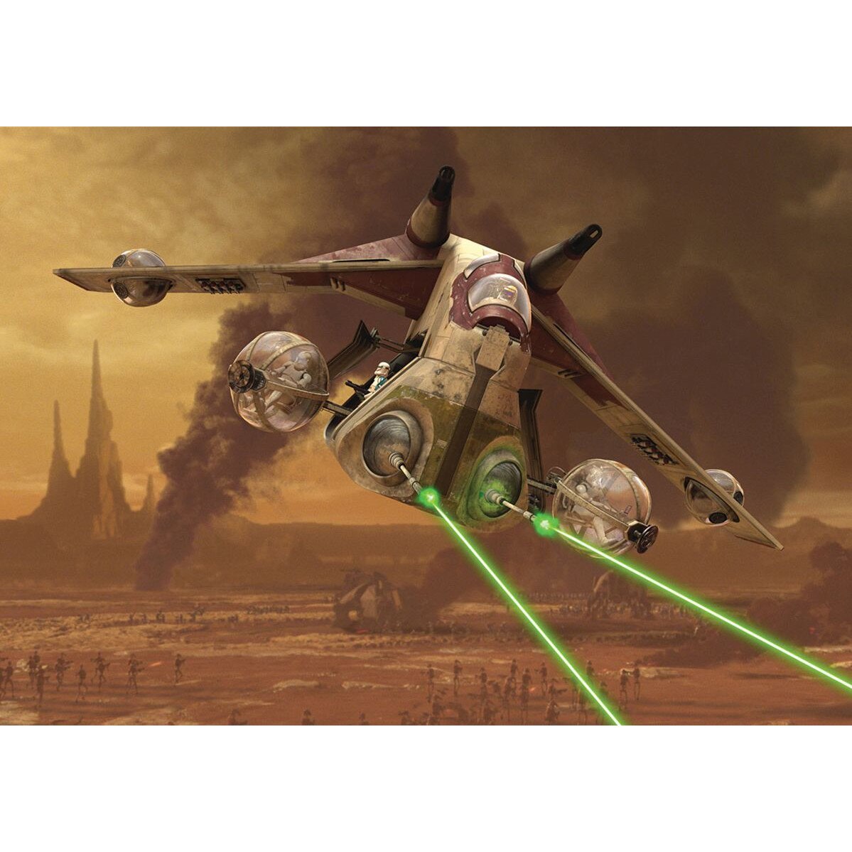 Fototapet copii Star Wars 1593P8 Bej/Maro 368 X 254cm