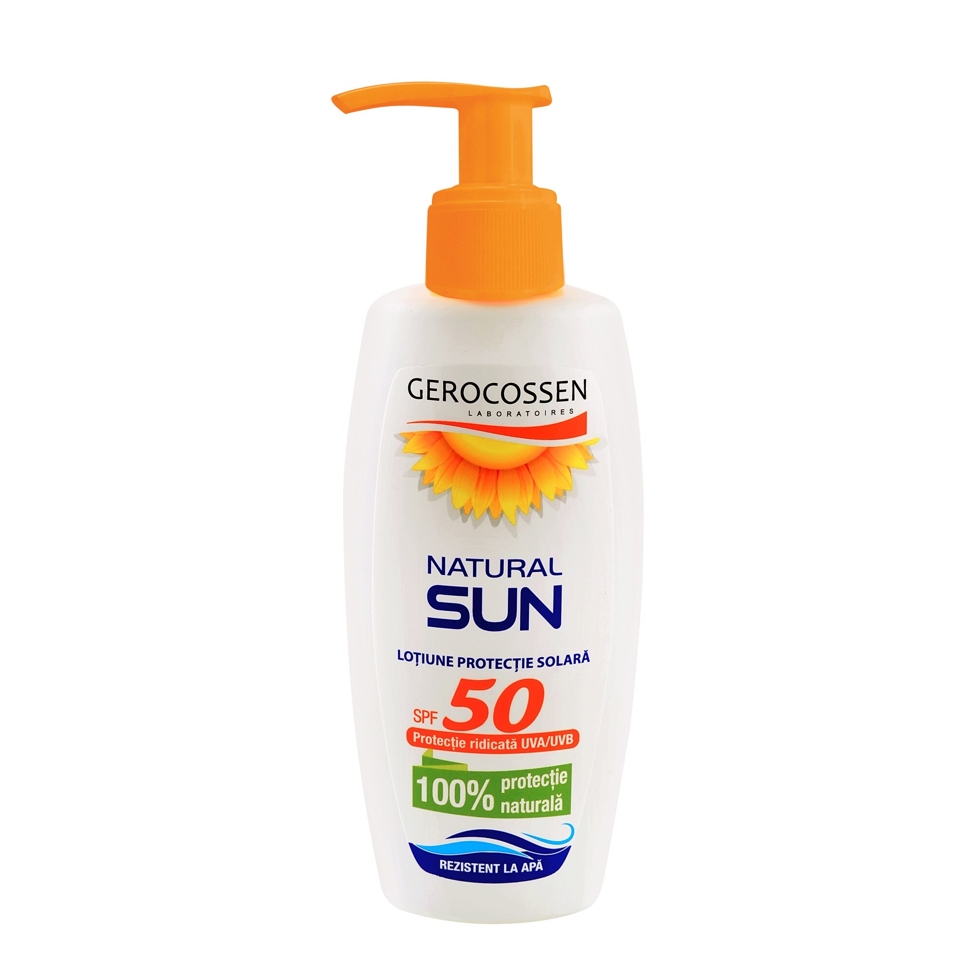 Lotiune cu protectie solara SPF 50 Gerocossen Natural Sun - 200 ml