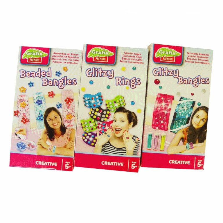 Set creatie bijuterii cu slipici (3 modele) - Grafix
