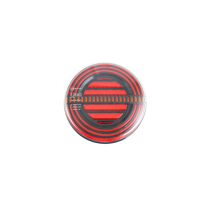 Мултифункционален кръгъл заден фар Lednenon, Универсален, 3 функции