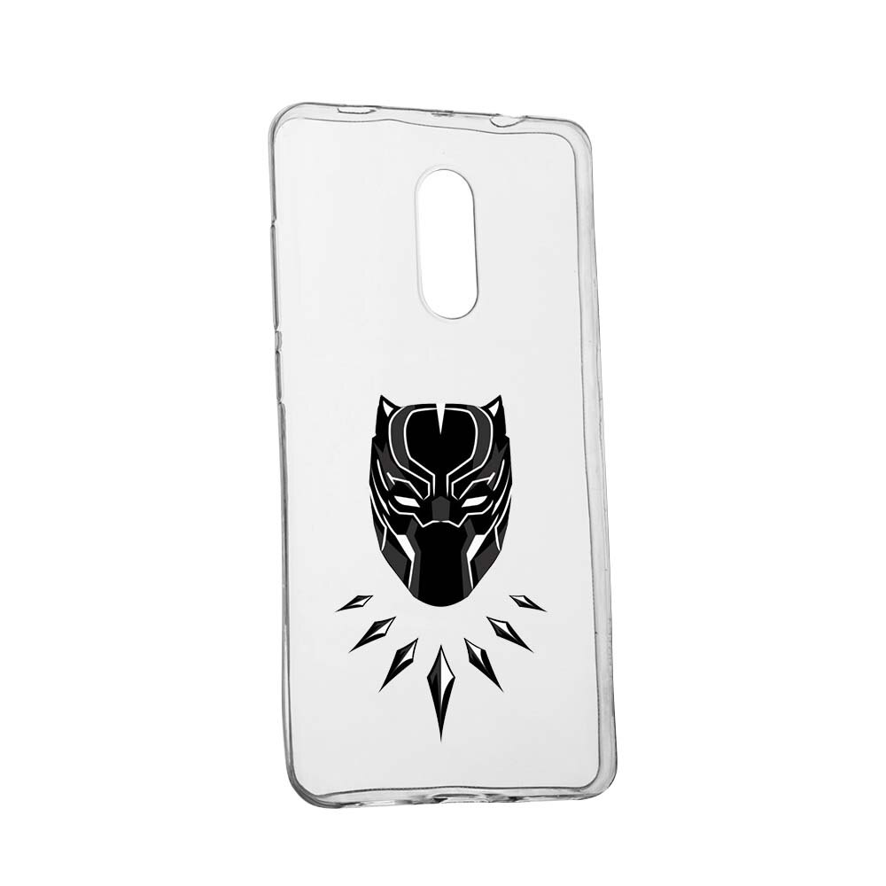Husa de protectie Marvel, Black Panther pentru LG Q7, rezistenta la uzura, anti-alunecare, din silicon Premium, 243