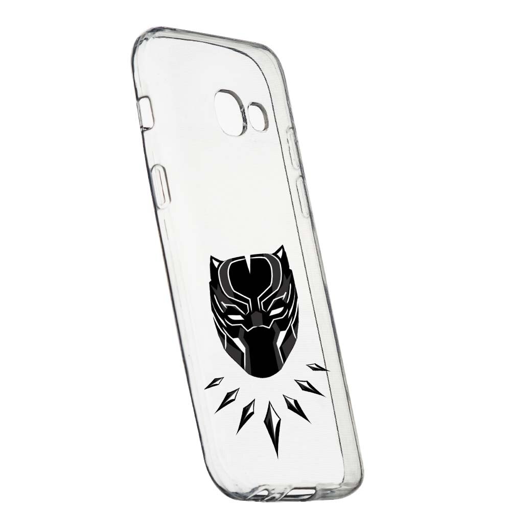 Husa de protectie Marvel, Black Panther pentru Samsung Galaxy A3 2017, rezistenta la uzura, anti-alunecare, din silicon Premium, 243