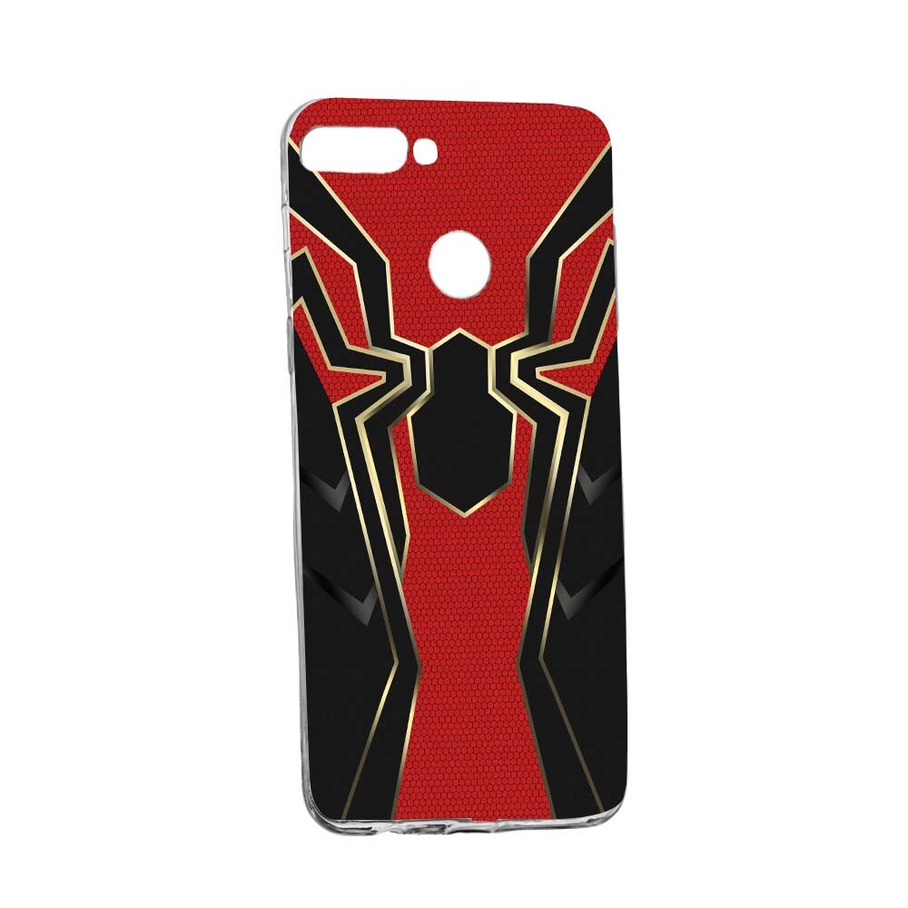 Husa de protectie Marvel, Spider-Man pentru Huawei Y6 Prime 2018, rezistenta la uzura, anti-alunecare, din silicon Premium, 244