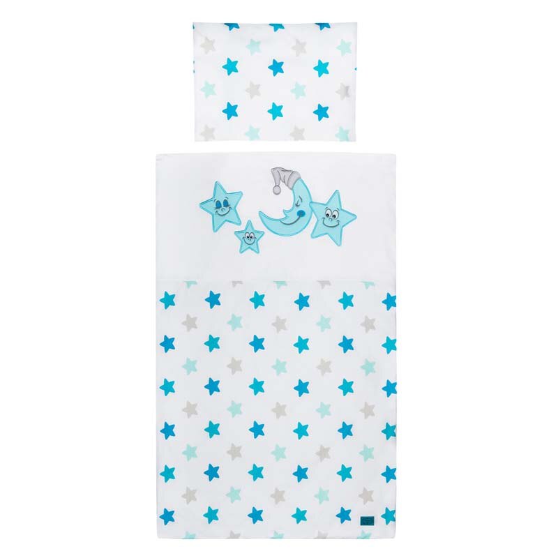 Set lenjerie de pat 6 piese pentru bebelusi Belisima P01-548, Multicolor