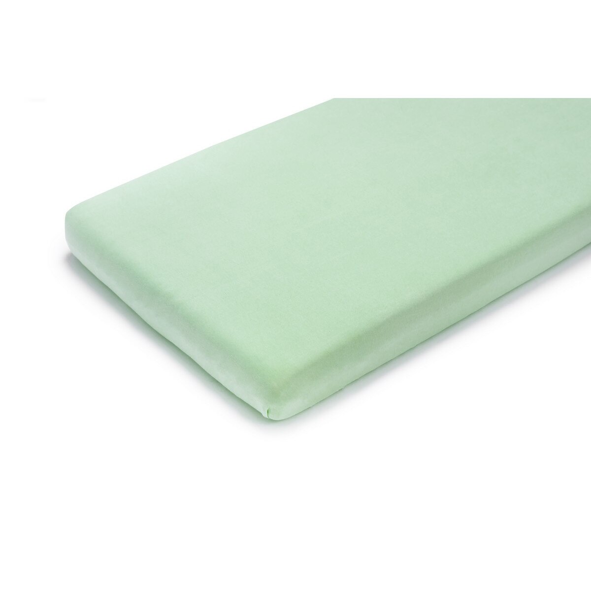 Cearsaf din bumbac cu elastic pe contur 120x60x15 cm, Verde