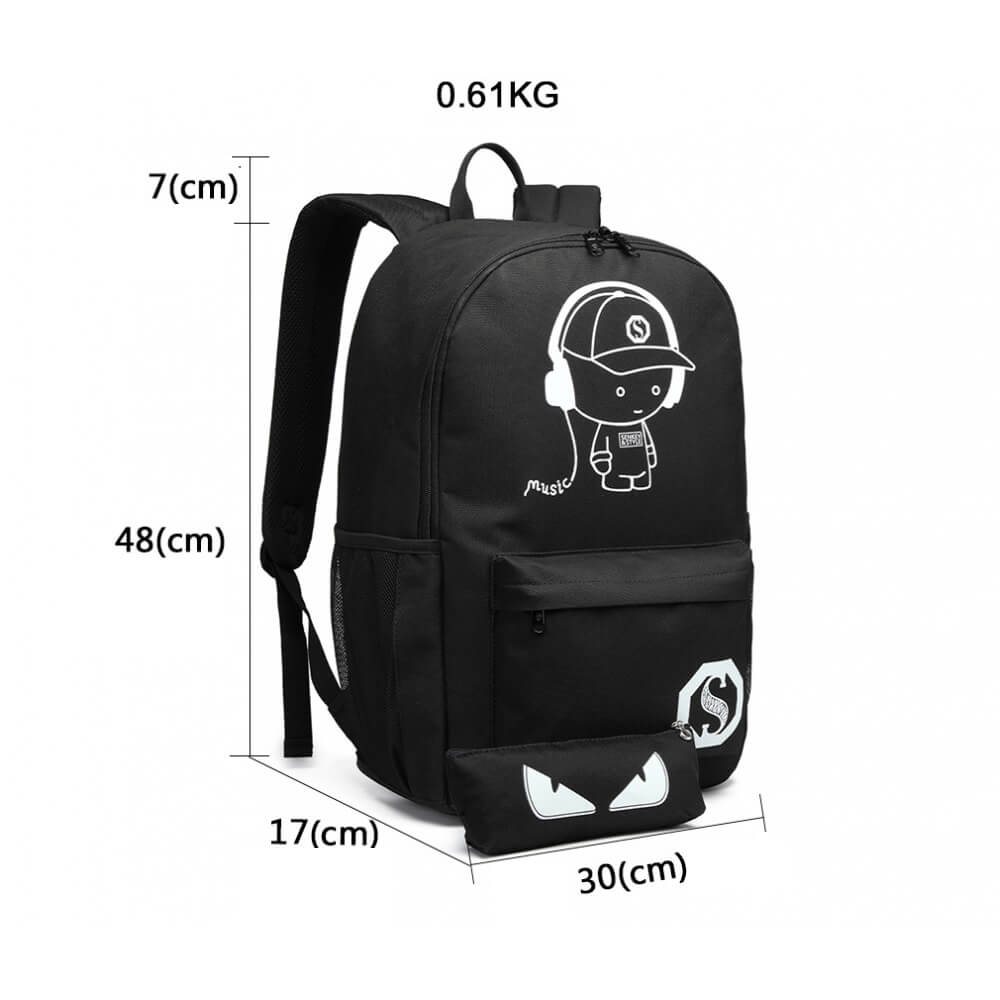 Rucsac barbati SMART laptop Andrew, Negru