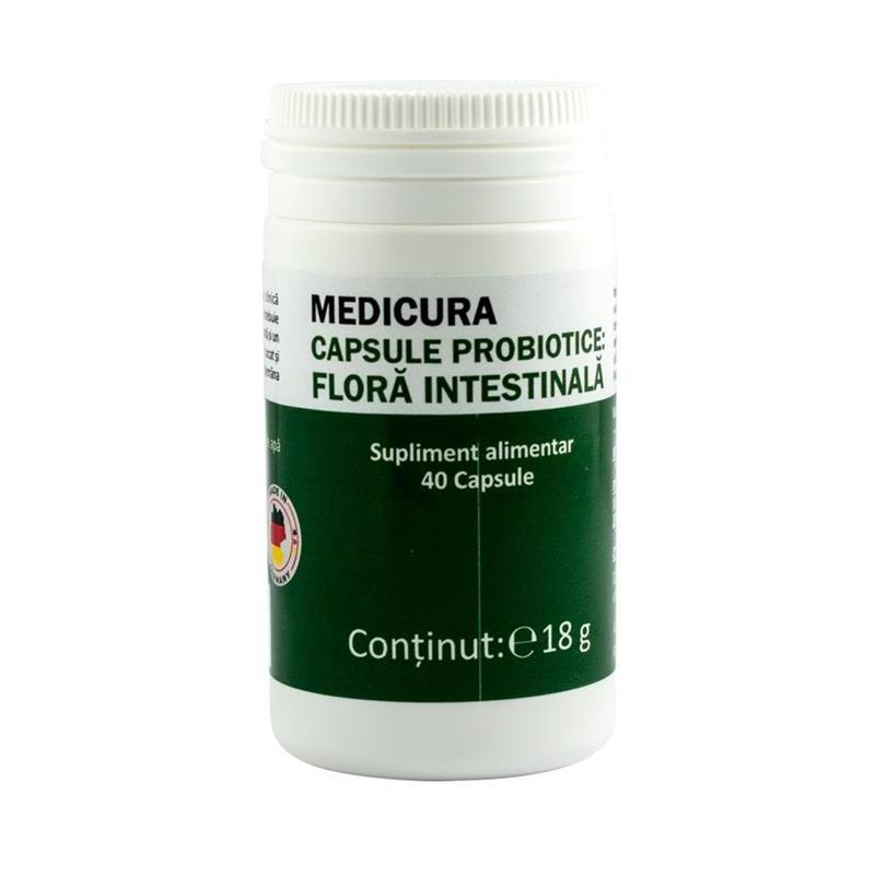 Capsule Probiotice pentru Flora Intestinala Darmflora 40cps Medicura
