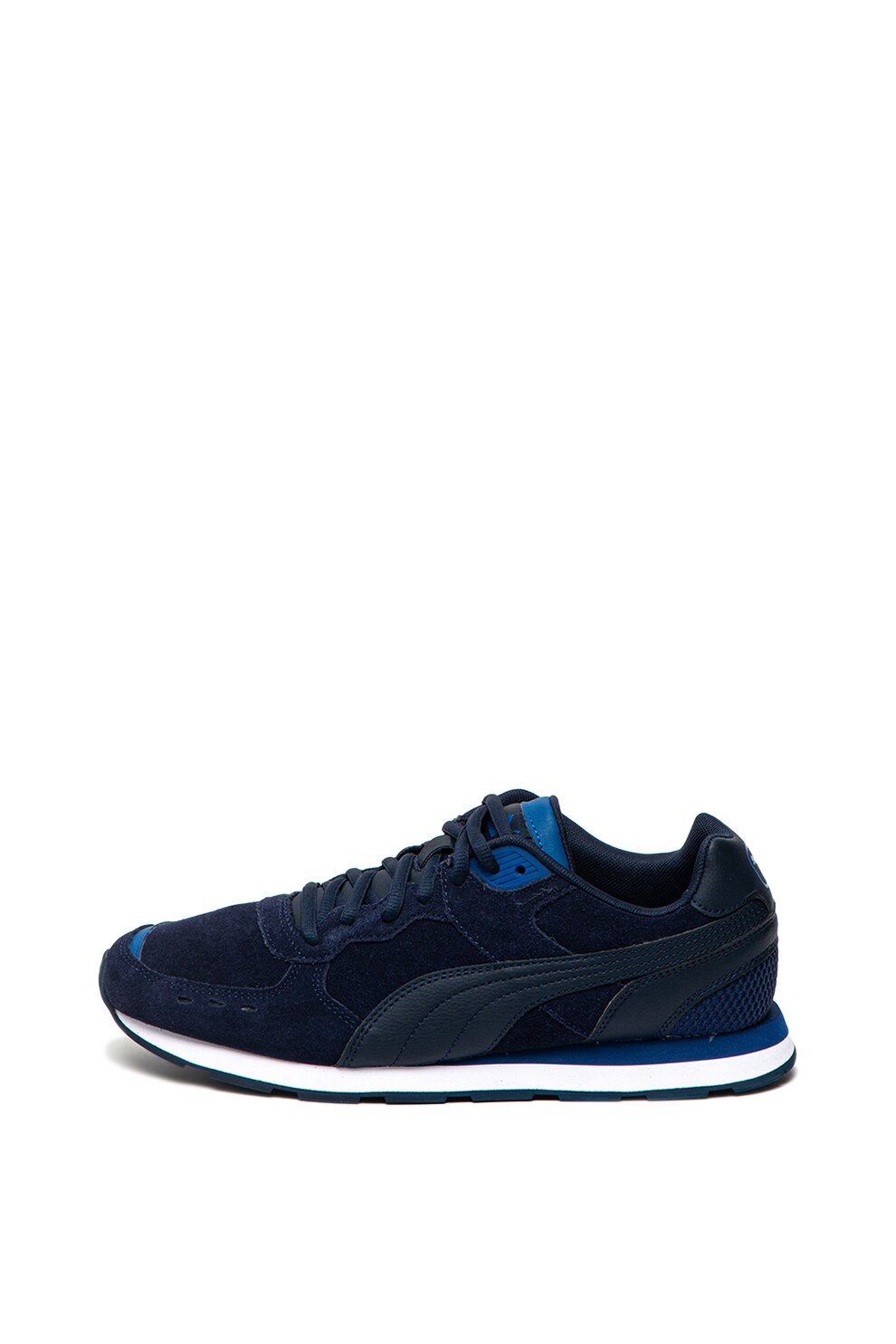 Puma, Pantofi sport de piele intoarsa, cu garnituri de piele ecologica Vista