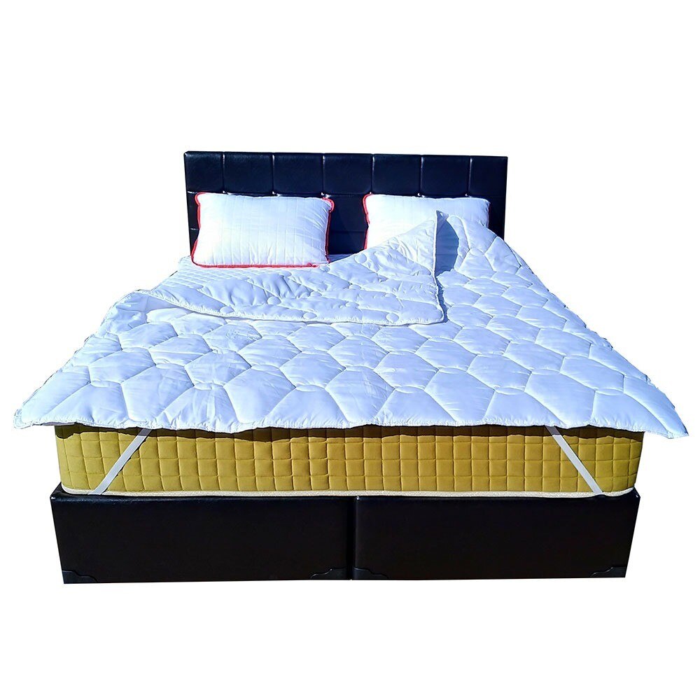 Set Saltea MILANO Pocket Spring plus 2 perne 50x70 plus Husa hipoalergenica plus Pilota microfibra iarna 180x200, 160x200x24