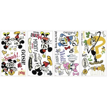 Stickere MICKEY si Prietenii | 4 colite de 25,4 cm x 45,7 cm Stickere MICKEY si Prietenii | 4 colite de 25,4 cm x 45,7 cm