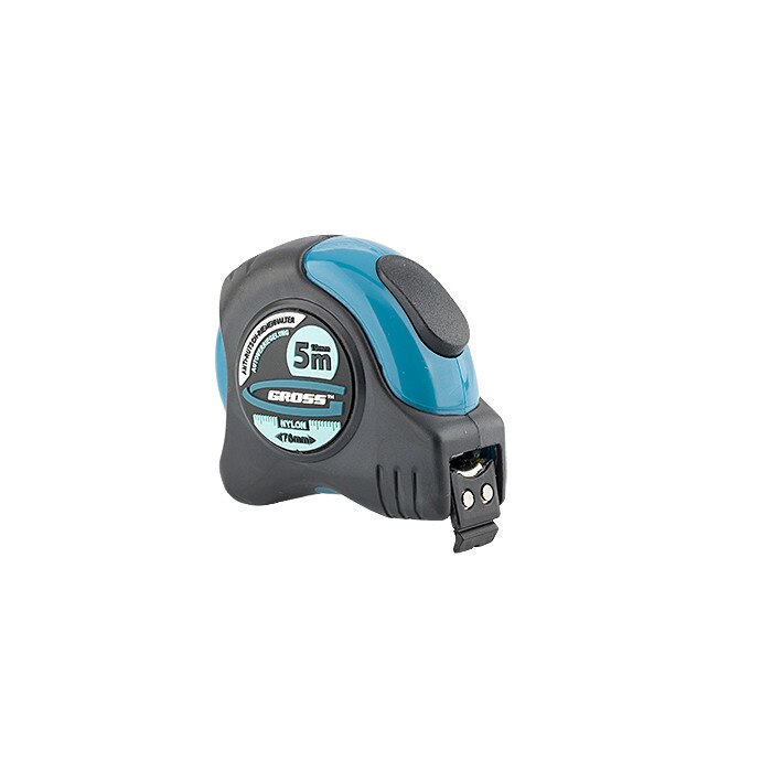 Ruleta Schlagfest, 5 m x 19 mm, varf magnetic cauciucat, scala bilaterala, uz caznic, GROSS