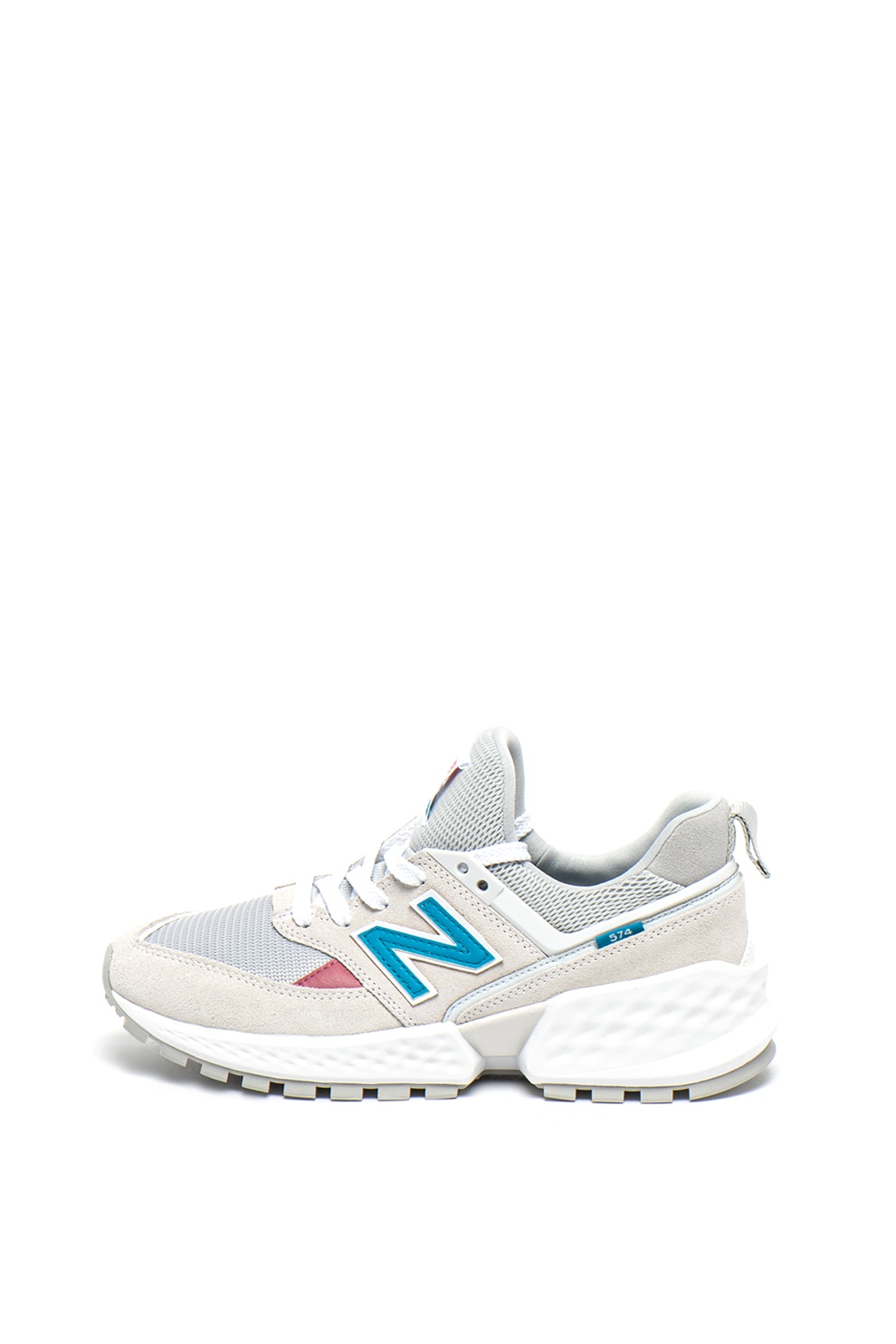 New Balance, Pantofi sport din piele intoarsa si material textil 574