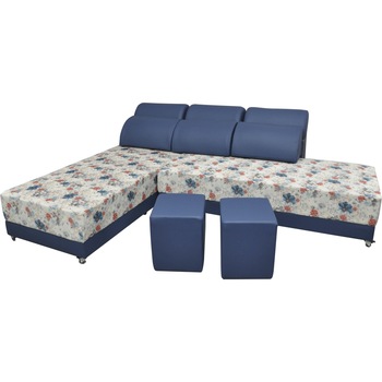 Coltar extensibil Sani Ankona cu Zona de Dormit 165/190 cm Arcuri tip Bonell, si 2 Tabureti Coltar extensibil Sani Ankona cu Zona de Dormit 165/190 cm Arcuri tip Bonell, si 2 Tabureti