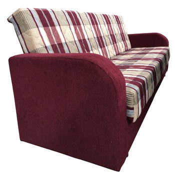 Canapea Extensibila Carolina, Lada depozitare 220x85x85cm Visiniu/Bej Canapea Extensibila Carolina, Lada depozitare 220x85x85cm Visiniu/Bej