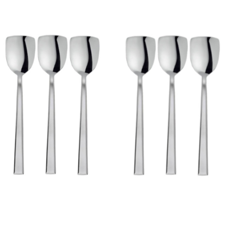 Set 6 linguri pentru inghetata profesionale HISAR colectia MIAMI