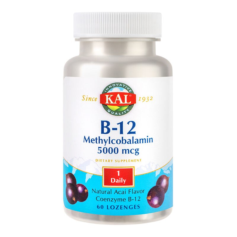 Supliment alimentar Metilcobalamina (Vitamina B12) 5000mcg Kal, 60 comprimate Secom