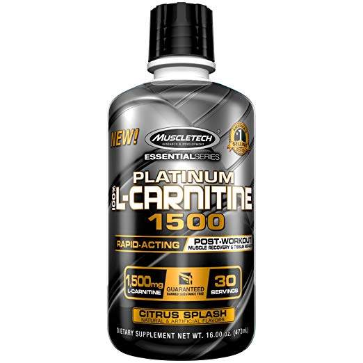 Muscletech platinum l carnitine 1500 30 SERVINGS citrus