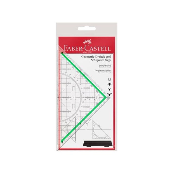Equier, Faber Castell, 20 см, прозрачен