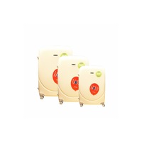 Set 3 trolere, bej, 4 roti 360, 78cm, 68cm, 58cm, dae4200