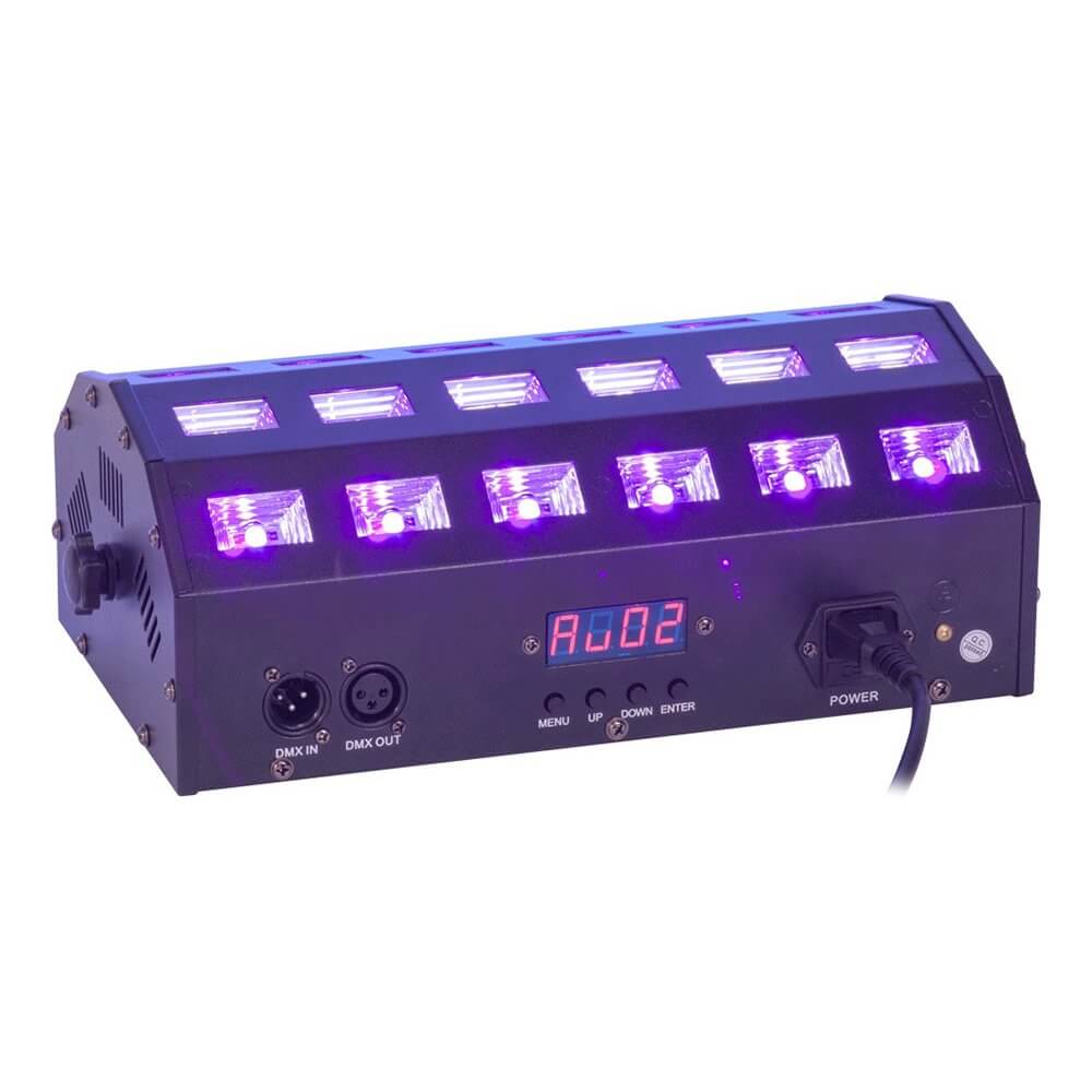 Proiector LED 2in1 Albe si UV 24x3 W cu DMX