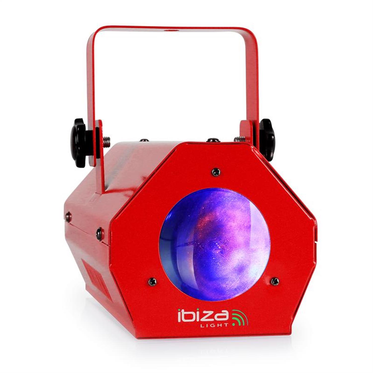 Proiector lumini Mini LED Color moon cu efect, 56 LED-uri RGBAW, Rosu