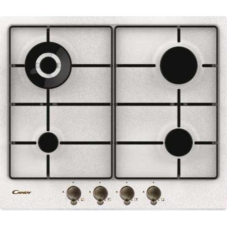 Plita incorporabila Candy CHW6BR4WGTAV, 4 Arzatoare, Gaz, Avena