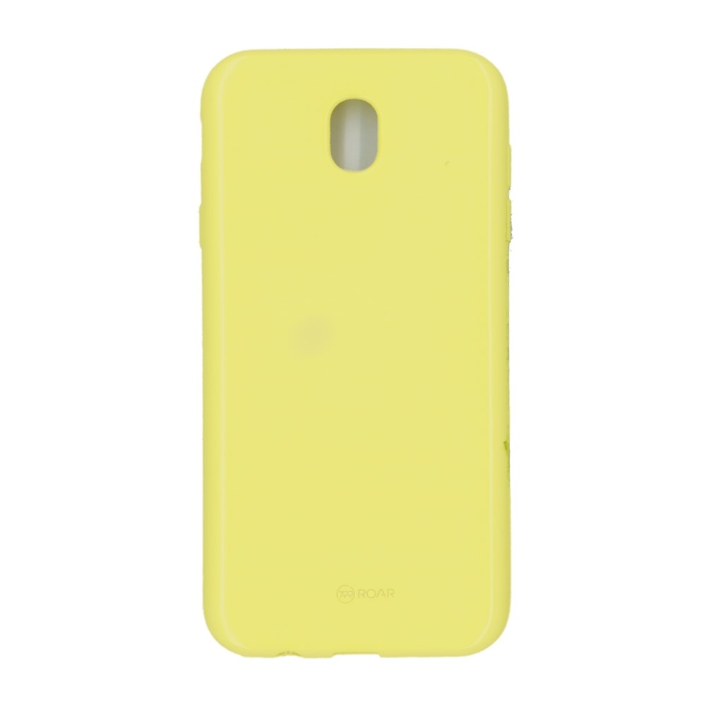 Husa din silicon lucios, Roar LA-LA Glaze, pentru Samsung Galaxy J7 2017, galben