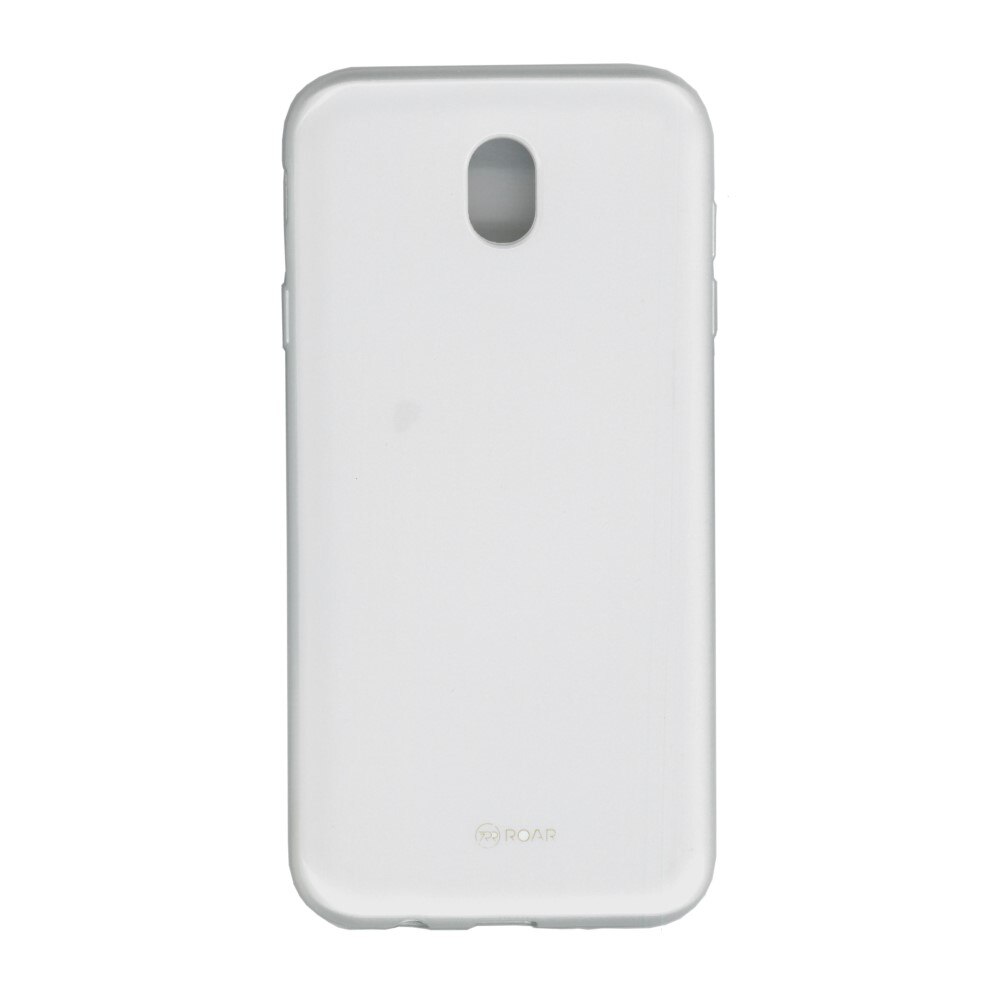 Husa din silicon lucios, Roar LA-LA Glaze, pentru Samsung Galaxy J7 2017, argintiu