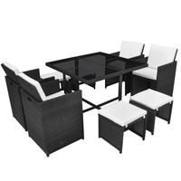 set mobilier gradinaterasaexterior 9 piese vidaxl ratan negrualb 109 x 109 x 74 cm imagen 34_0_
0