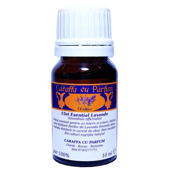 Ulei Esential de Lavanda Bio Calitate Premium 10ml - 100% Pur Natural Integral Nediluat, Lavanda Vera Fina Lavandula Angustifolia Produs in Romania, Grad Terapeutic Uz Extern si Intern - Piele Par Aromaterapie Difuzor, Ceai Cafea - Caraffa cu Parfum Ulei Esential de Lavanda Bio Calitate Premium 10ml - 100% Pur Natural Integral Nediluat, Lavanda Vera Fina Lavandula Angustifolia Produs in Romania, Grad Terapeutic Uz Extern si Intern - Piele Par Aromaterapie Difuzor, Ceai Cafea - Caraffa cu Parfum