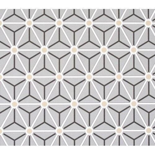 Tapet modern Spuma Vinilica cu efect 3D 49064 Gri/Crem 0.53 X 10m = 5mp/Rola