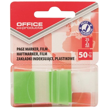 Page marker din plastic cu dispenser OFFICE Products, 25 X 43 mm, 50 file, verde deschis Page marker din plastic cu dispenser OFFICE Products, 25 X 43 mm, 50 file, verde deschis