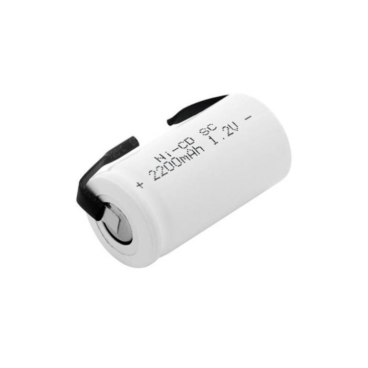 Baterie, 1.2V 2200mAh SC Ni-Cd Plate Pack