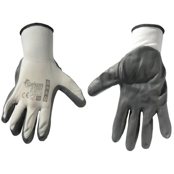 Manusi pentru protectie, marimea 9, alb-gri, GEKO G73522 Manusi pentru protectie, marimea 9, alb-gri, GEKO G73522