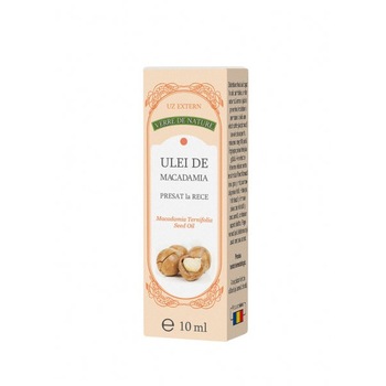 Ulei de macadamia presat la rece 10 ml Ulei de macadamia presat la rece 10 ml