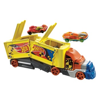 Camion de jucarie, Hot Wheels, 35.5x6x12.5 cm, multicolor Camion de jucarie, Hot Wheels, 35.5x6x12.5 cm, multicolor