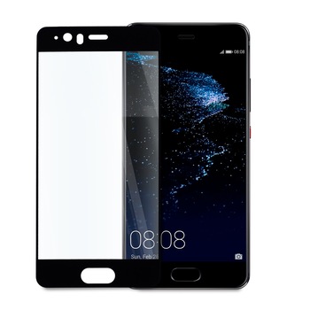 Folie de Sticla pentru Huawei P10, Full Glue, Full Cover, Negru Folie de Sticla pentru Huawei P10, Full Glue, Full Cover, Negru