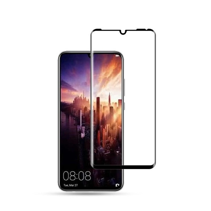 Folie protectie ecran, 5D, Pentru Huawei P30 Pro, Transparent/Negru