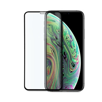 Folie Sticla 9D Full Cover compatibila cu iPhone X/XS, Premium Quality, Negru Folie Sticla 9D Full Cover compatibila cu iPhone X/XS, Premium Quality, Negru