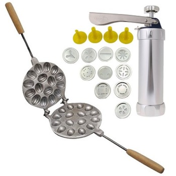 Pachet Forma presa pentru nuci cu 16 orificii+Presa pentru biscuiti si fursecuri Pachet Forma presa pentru nuci cu 16 orificii+Presa pentru biscuiti si fursecuri