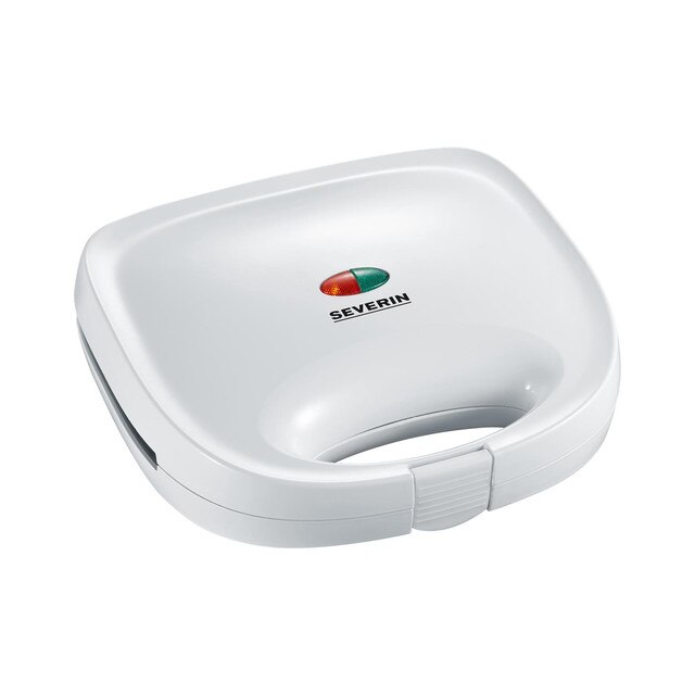 Sandwich Maker Severin 600W, capacitate 2 sandwichuri, alb