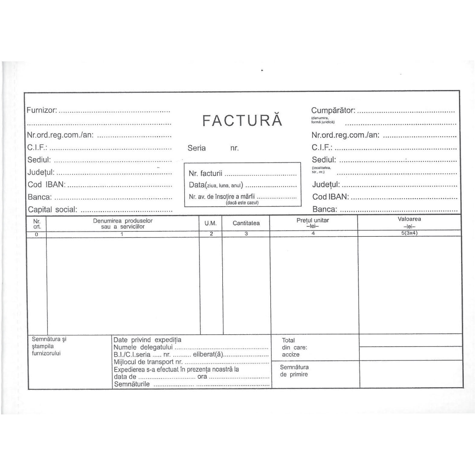 Facturier A5 Autocopiativ In 3 Exemplare Fara Tva 100 Pagini Emagro 5507