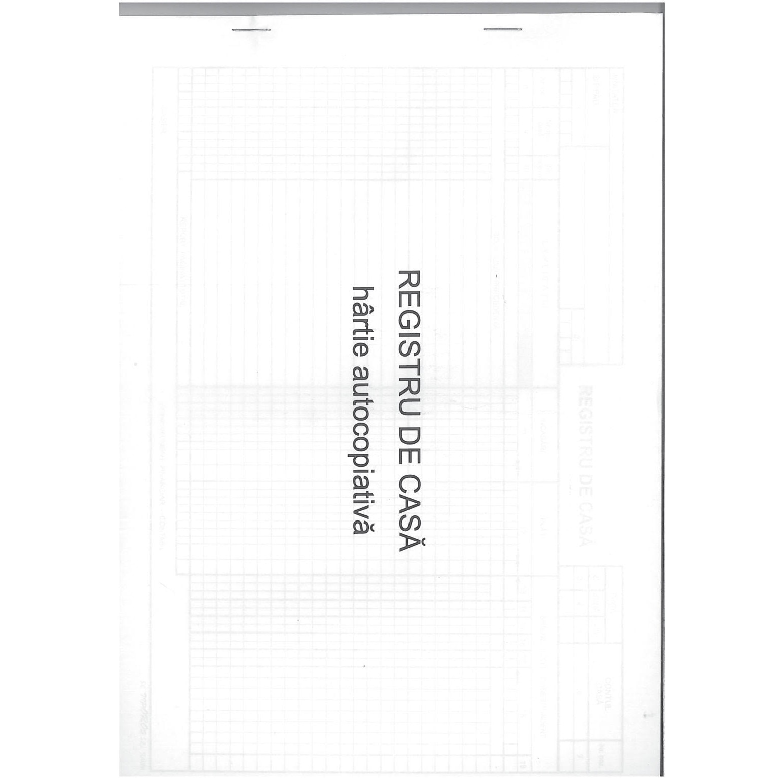 Registru de casa A4 autocopiativ in 2 exemplare de 100 pagini