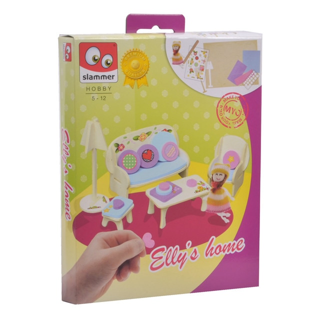 Set de confectionat mobila pentru casa papusilor - Canenco - 4 modele