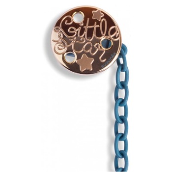 Lantisor suzeta premium turcoaz little star +0 luni Lantisor suzeta premium turcoaz little star +0 luni