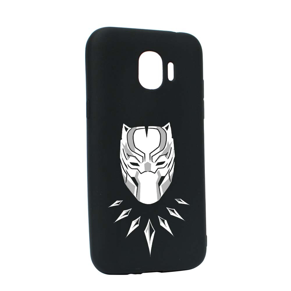 Husa de protectie Marvel, Black Panther pentru Samsung Galaxy J4 2018, rezistenta la uzura, anti-alunecare, din silicon Premium, B243