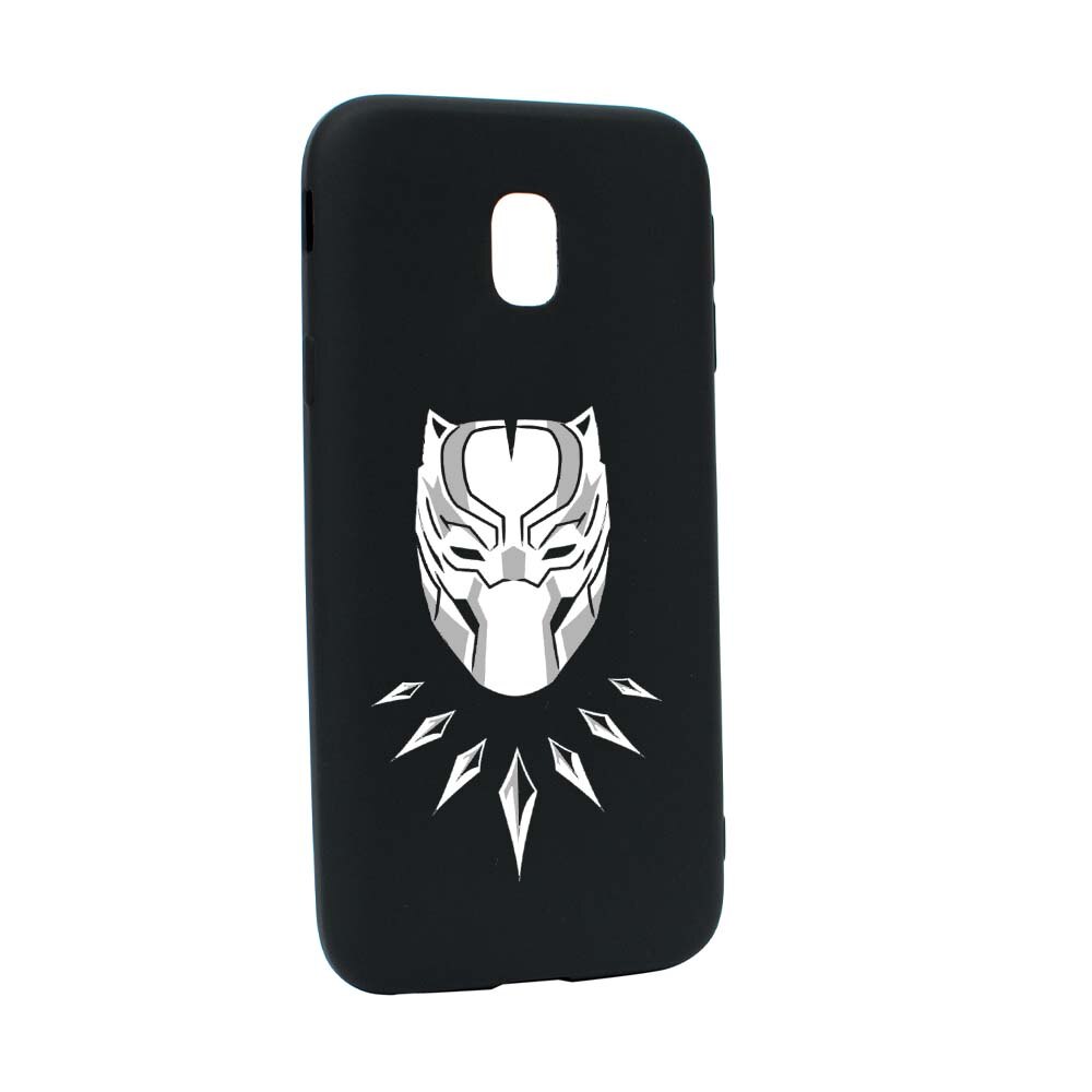 Husa de protectie Marvel, Black Panther pentru Samsung Galaxy J7 2018, rezistenta la uzura, anti-alunecare, din silicon Premium, B243