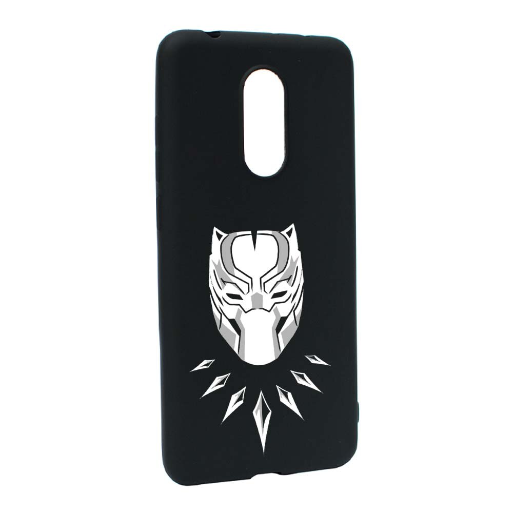 Husa de protectie Marvel, Black Panther pentru Xiaomi Redmi 5, rezistenta la uzura, anti-alunecare, din silicon Premium, B243