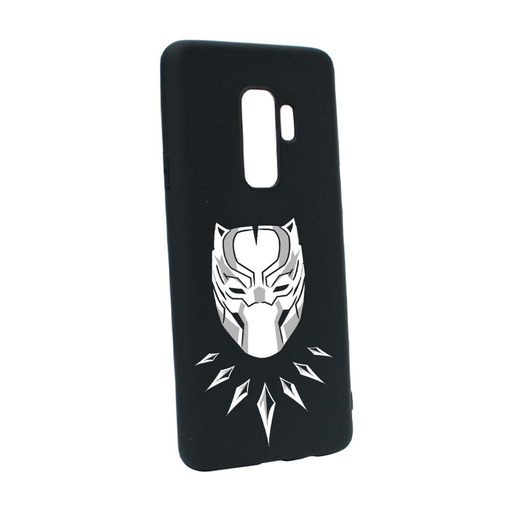 Husa de protectie Marvel, Black Panther pentru Samsung Galaxy S9 Plus, rezistenta la uzura, anti-alunecare, din silicon Premium, B243